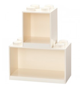 Room Copenhaga LEGO Regal Brick Raft 8+4, Set 41171735 (alb, 2 rafturi)
