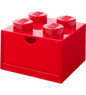 Room Copenhaga LEGO sertar birou 4 , cutie depozitare (roșu, butoane)