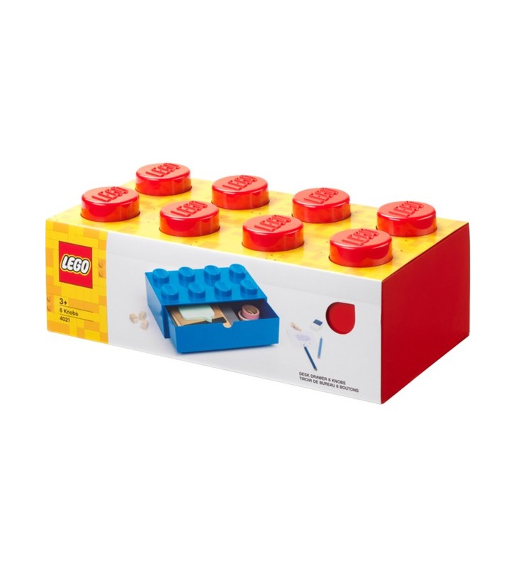 Room Copenhaga LEGO sertar birou 8 , cutie depozitare (roșu, butoane)