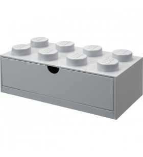 Room Copenhaga LEGO sertar birou 8 , cutie depozitare (gri, butoane)