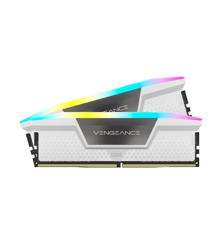 Corsair DIMM 64 GB DDR5-5200 (2x 32 GB) kit dual, memorie (alb, CMH64GX5M2B5200C40W, Vengeance RGB, XMP)