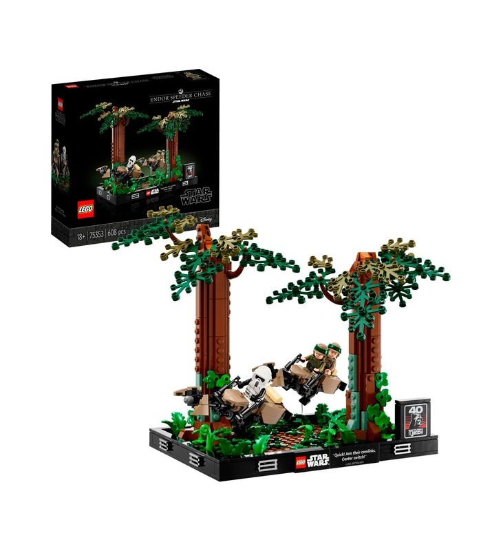 LEGO 75353 Star Wars The Chase of Endor - Jucărie de construcție Diorama
