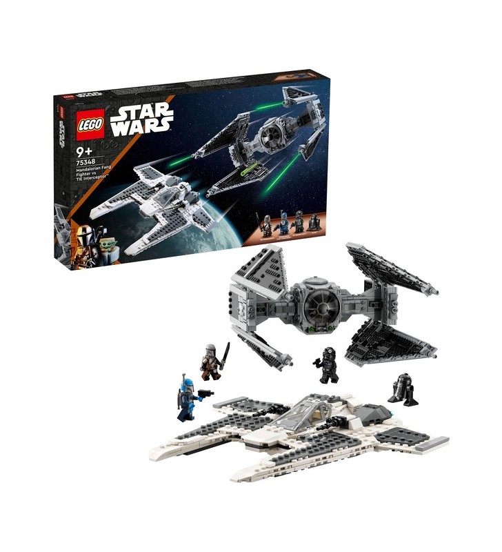 Jucărie de construcție LEGO 75348 Star Wars Mandalorian Fang Fighter vs TIE Interceptor