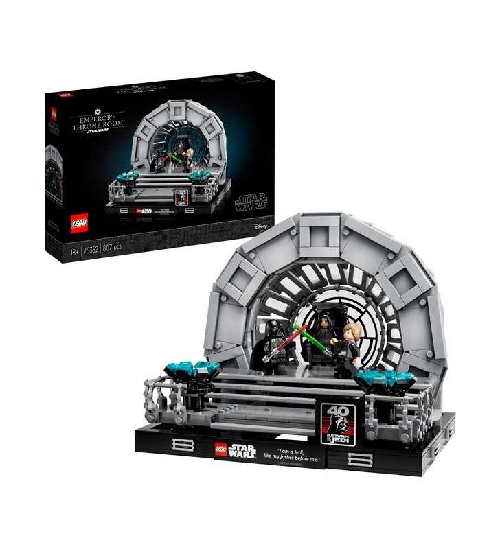 Jucărie de construcție Dioramă LEGO 75352 Star Wars Sala Tronului Împăratului