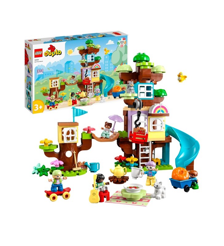 Jucărie de construcție LEGO 10993 DUPLO 3 în 1 Casă în copac