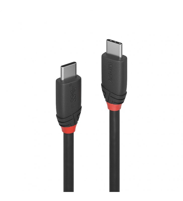 Lindy 36905 cabluri USB 0,5 m USB 3.2 Gen 1 (3.1 Gen 1) USB C Negru