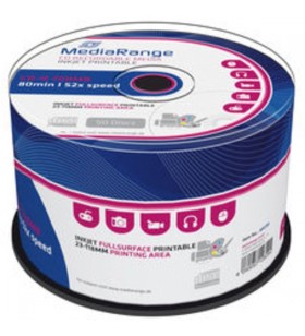MediaRange CD-R 700 MB, CD-uri goale (52x, 50 buc, imprimabil)