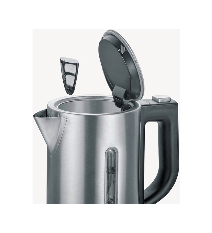 Severin Mini ceainic de voiaj WK 3647 (oțel inoxidabil, 0,5 litri)