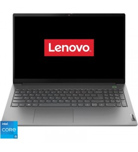 Laptop Lenovo 15.6'' ThinkBook 15 G4 IAP, FHD IPS, Procesor Intel Core i5-1235U (12M Cache, up to 4.40 GHz, with IPU), 16GB DDR4, 512GB SSD, Intel Iris Xe, No OS, Mineral Gray