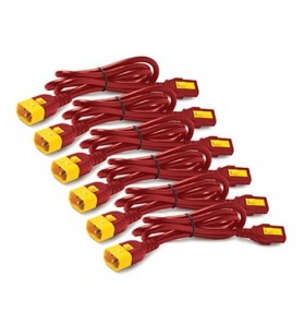 Apc ap8702s-wwx340 cabluri de alimentare roşu 0,61 m conector c13 conector c14