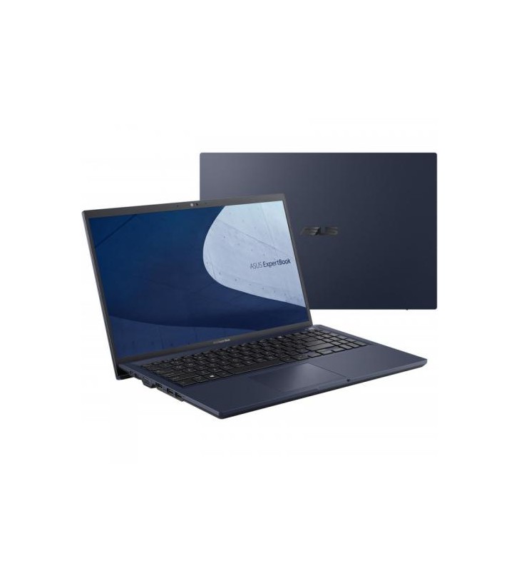 Laptop ASUS ExpertBook B1500CEAE-BQ3225X, Intel Core i7-1165G7, 15,6 inchi, RAM 16 GB, SSD 512 GB, Intel Iris Xe Graphics, Windows 11 Pro, Star Black