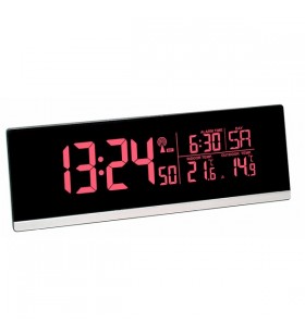 Ceas radio cu alarmă digital TFA MULTI-CULOARE cu schimbare de culoare (negru, cu priză de încărcare USB-A)