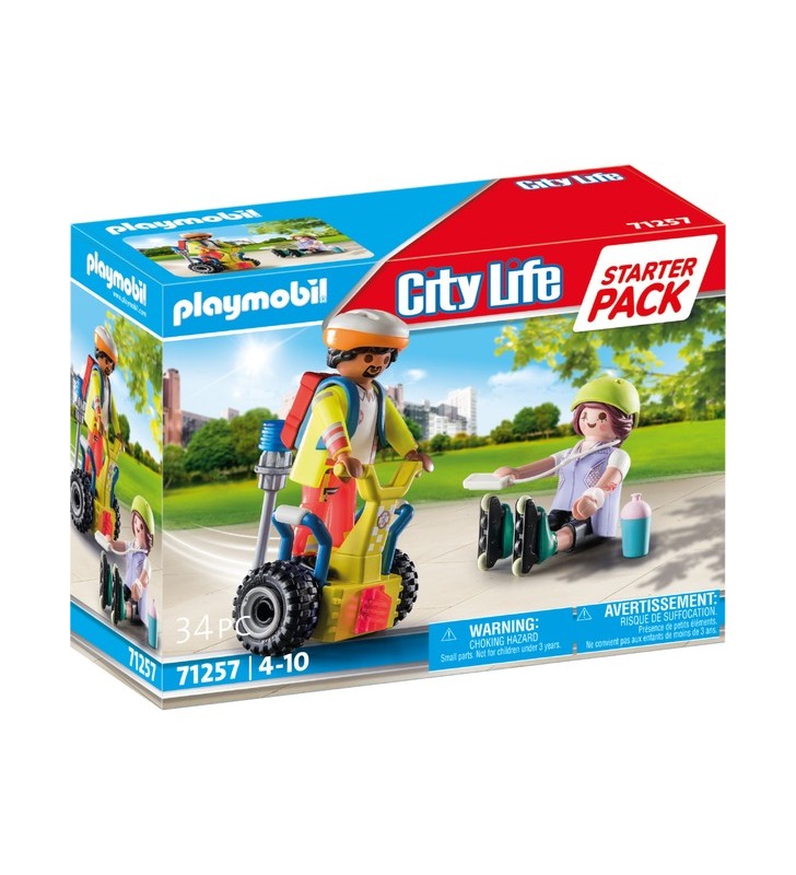 PLAYMOBIL 71257 City Life Starter Pack Rescue cu Jucărie de construcție Balance Racer
