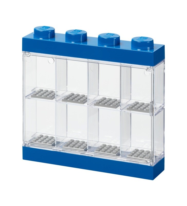 Camera Copenhaga Vitrina minifigurine LEGO albastra, cutie de depozitare (transparent, transparent)