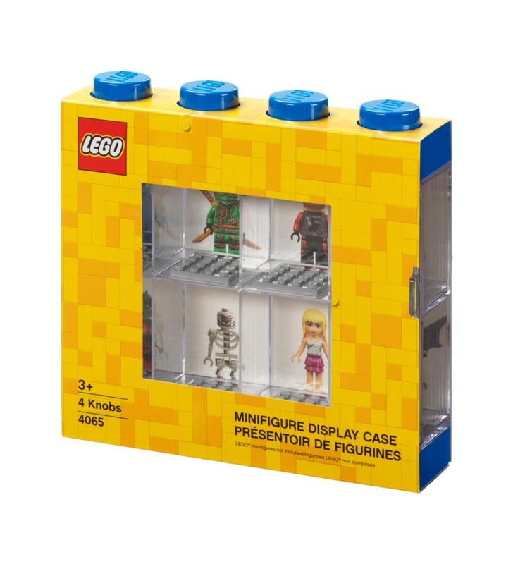 Camera Copenhaga Vitrina minifigurine LEGO albastra, cutie de depozitare (transparent, transparent)