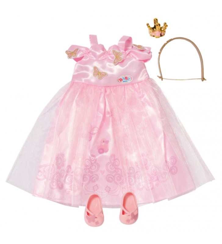 Zapf BABY born Deluxe Princess 43cm Set haine păpușă