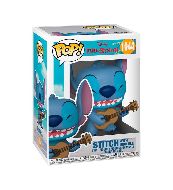 Funko POP! Disney - Stitch with Ukulele, figurina de jucarie (10,2 cm)