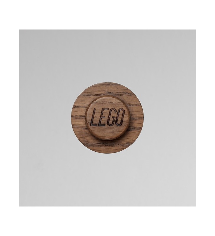Room Copenhaga Suport pentru haine LEGO 1x1, set de 3 40160901, suport de perete (stejar, pătat întunecat)