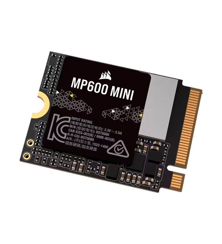 Corsair MP600 MINI 1TB, SSD (negru, PCIe 4.0 x4, NVMe 1.4, M.2 2230)
