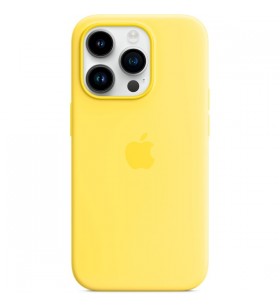 Husă din silicon Apple cu MagSafe, husă pentru telefon mobil (galben, galben canar, iPhone 14 Pro)