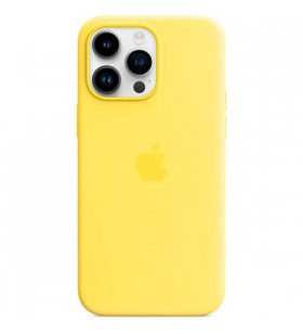 Husă din silicon Apple cu MagSafe, husă pentru telefon mobil (galben, galben canar, iPhone 14 Pro Max)