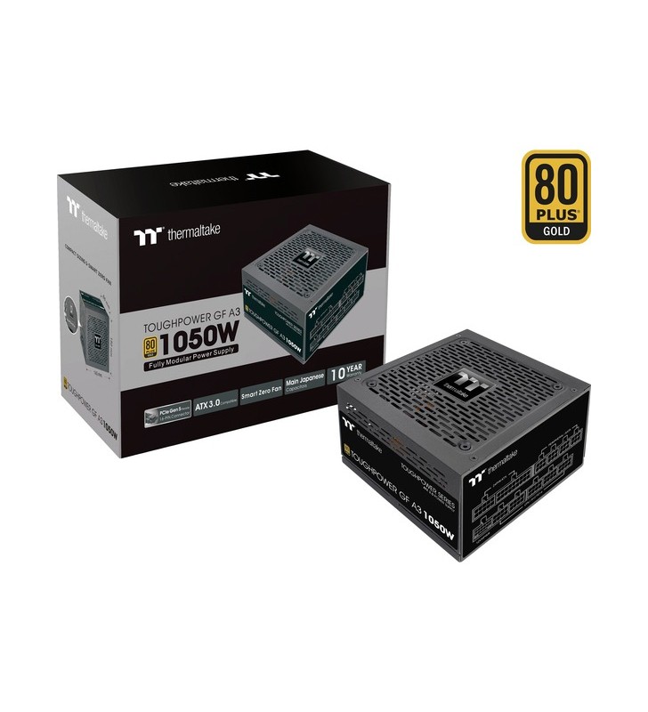 Thermaltake TOUGHPOWER GF A3 Gold 1050W - TT Premium Edition, sursă de alimentare pentru computer (negru, management cablu, 1050 wați)