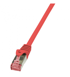 Patchcord logilink, cat6, s/ftp, 0.25m, red