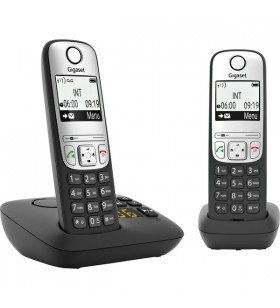 Gigaset A690 A Duo, telefon analogic (negru, DECT, robot telefonic)