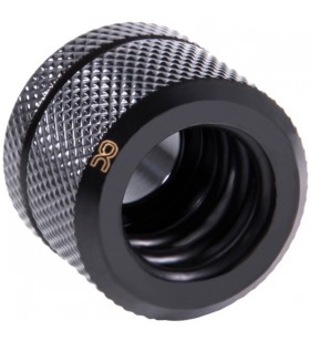 Alphacool Icicle 14mm HardTube manșon de înșurubare G1/4 - Deep Black, conexiune (negru (mat), pentru tuburi acrilice, furtunuri dure (PUR), PETG)