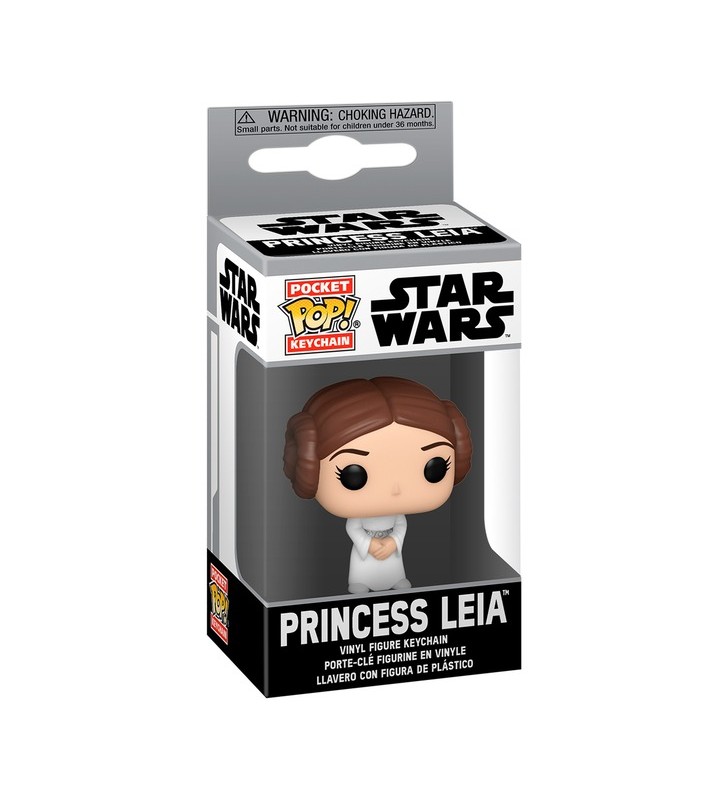 Funko POP! Breloc Star Wars - Printesa Leia, figurina de jucarie (7,6 cm)