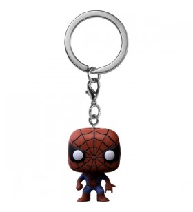 Funko POP! Breloc Marvel - Spider-Man, personaj joc (7,6 cm)
