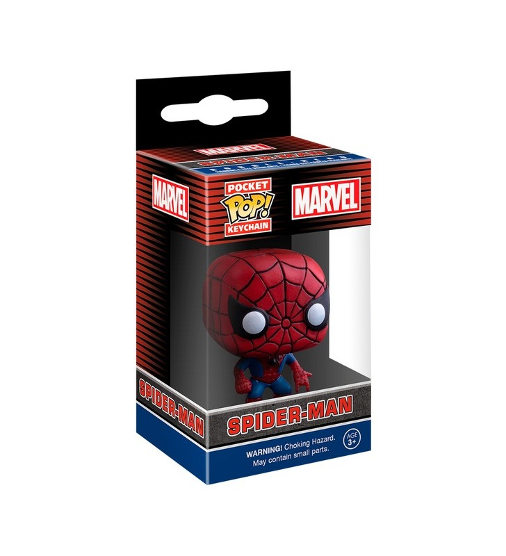 Funko POP! Breloc Marvel - Spider-Man, personaj joc (7,6 cm)