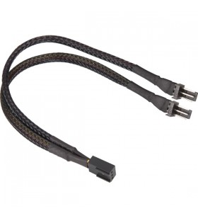Manșon cablu Y cu 3 pini Sharkoon 0,20 m (negru)
