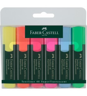Faber-Castell Textliner 48 Superfluorescent, cutie de 6, pix