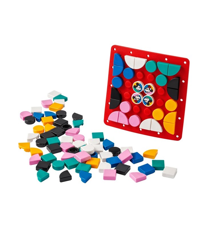 Jucărie de construcție LEGO 41963 DOTS Disney Mickey și Minnie cu plasture creativ (kit de bricolaj pentru a decora haine, rucsacuri, accesorii)