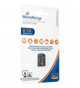 MediaRange USB Nano 8 GB, stick USB (negru, USB-A 2.0)