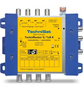 TechniSat TECHNIROUTER 5/1X8 GR, multi-switch (galben/albastru, cascadabil)