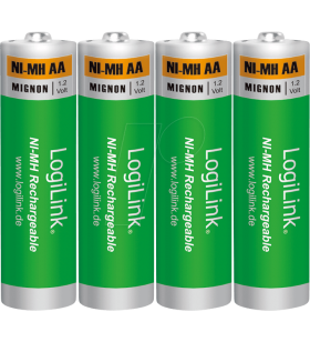 Logilink lr6rb4 logilink - aa ni-mh rechargeable batteries, mignon, 1.2v, 4pcs