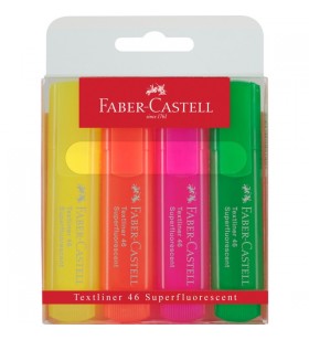 Faber-Castell Textliner 46 Superflourescent, cutie de 4