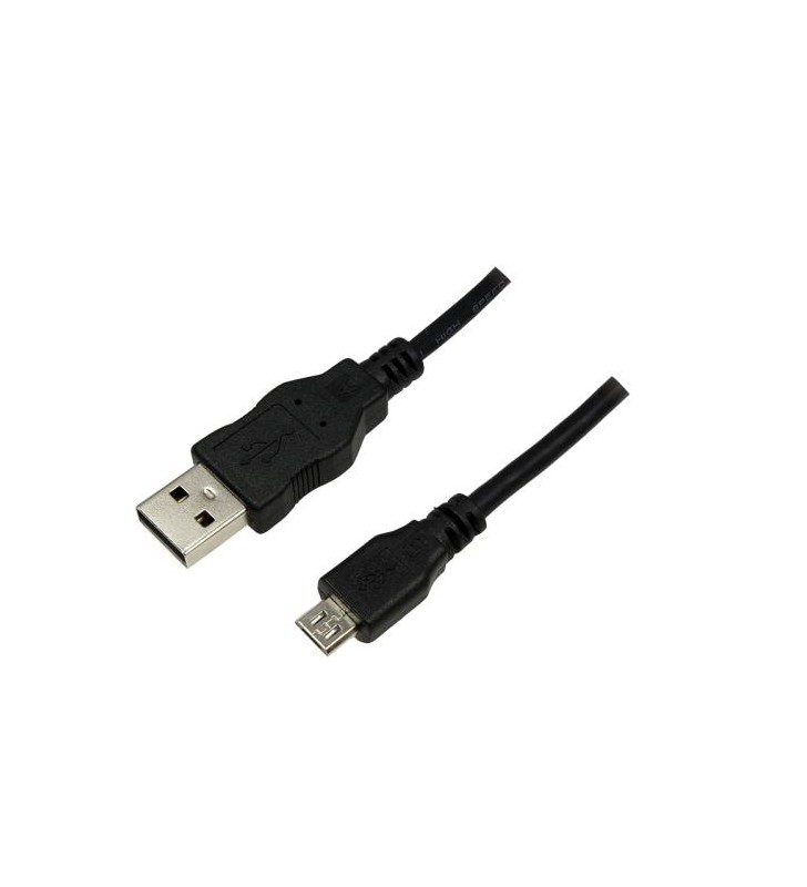 Cablu de date logilink cu0034, usb - micro usb, 1.8m, black