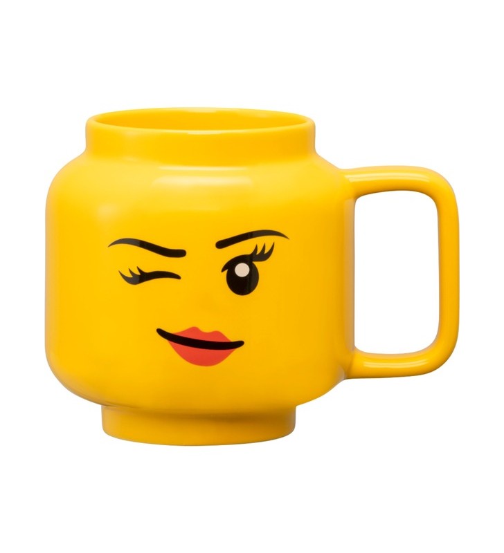 Cana Copenhaga LEGO din ceramică Winking Girl, mare (galben)