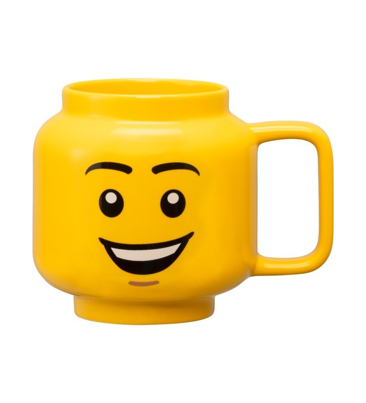 Cană din ceramică LEGO Room Copenhaga Happy Boy, mare (galben)