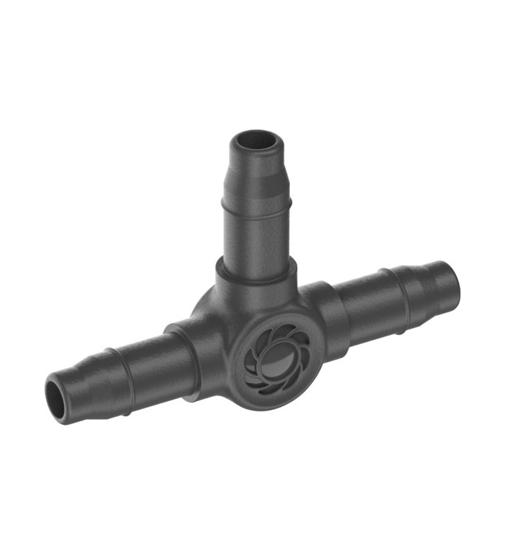 Piesă în T pentru micro-picurare GARDENA 4,6 mm (3/16"), conexiune (gri închis, 10 bucăți, model 2023)