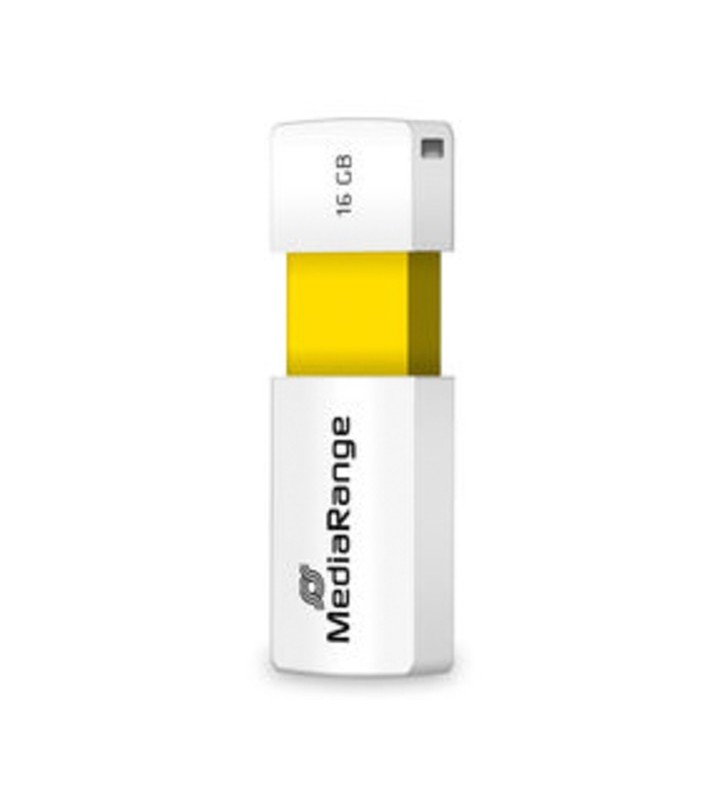 MediaRange Color Edition 16 GB, stick USB (alb/galben, USB-A 2.0)
