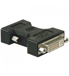 adaptor pentru monitor goobay (negru, mufă VGA - mufa DVI-I, vrac)
