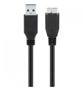 cablu goobay USB 3.2 Gen 1, mufă USB A  mufă micro USB (tip B)