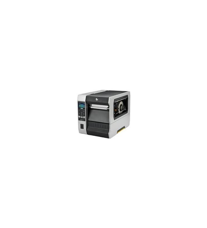 Tt printer zt610 4", 203 dpi, euro and uk cord, serial, usb, gigabit ethernet, bluetooth 4.0, usb host, rewind, color, zpl