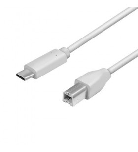 Logilink cu0161 logilink - usb 2.0 connection cable, usb-c male to usb-b male, 2m