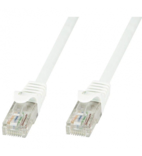 Techlypro 105506 techlypro cablu patch cord rj45 cat6 u/utp 7,5m alb 100% cupru