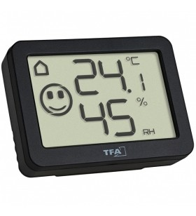 Termo-higrometru digital TFA 30.5055, termometru (negru, 4 domenii de aplicare: climatul camerei, instrumente muzicale, terariu, humidor)